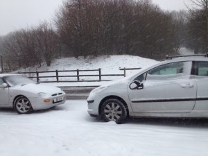 Picture taken in the morning, before I twigged the mirror really shouldn't be hanging like that....